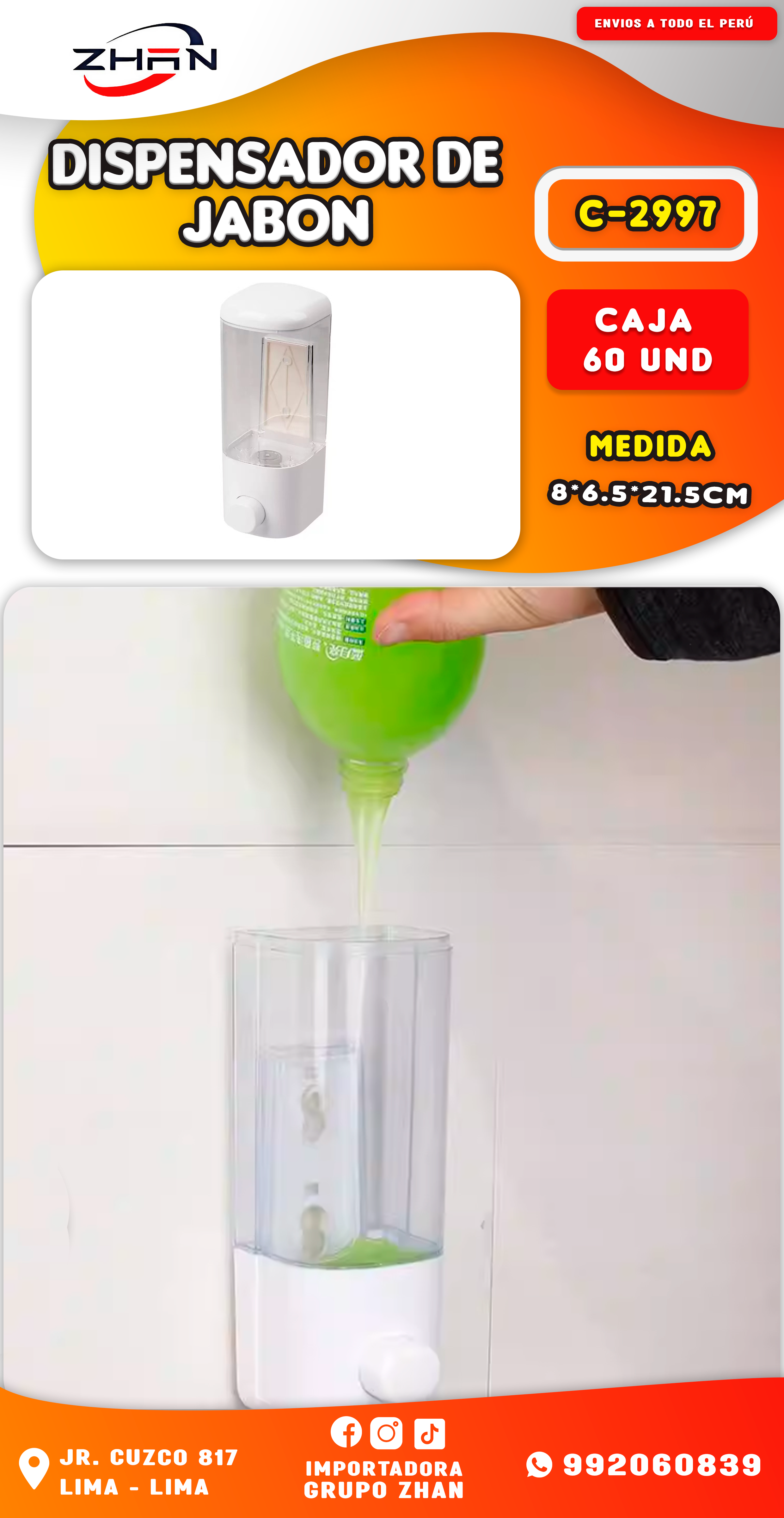 DISPENSADOR DE JABON