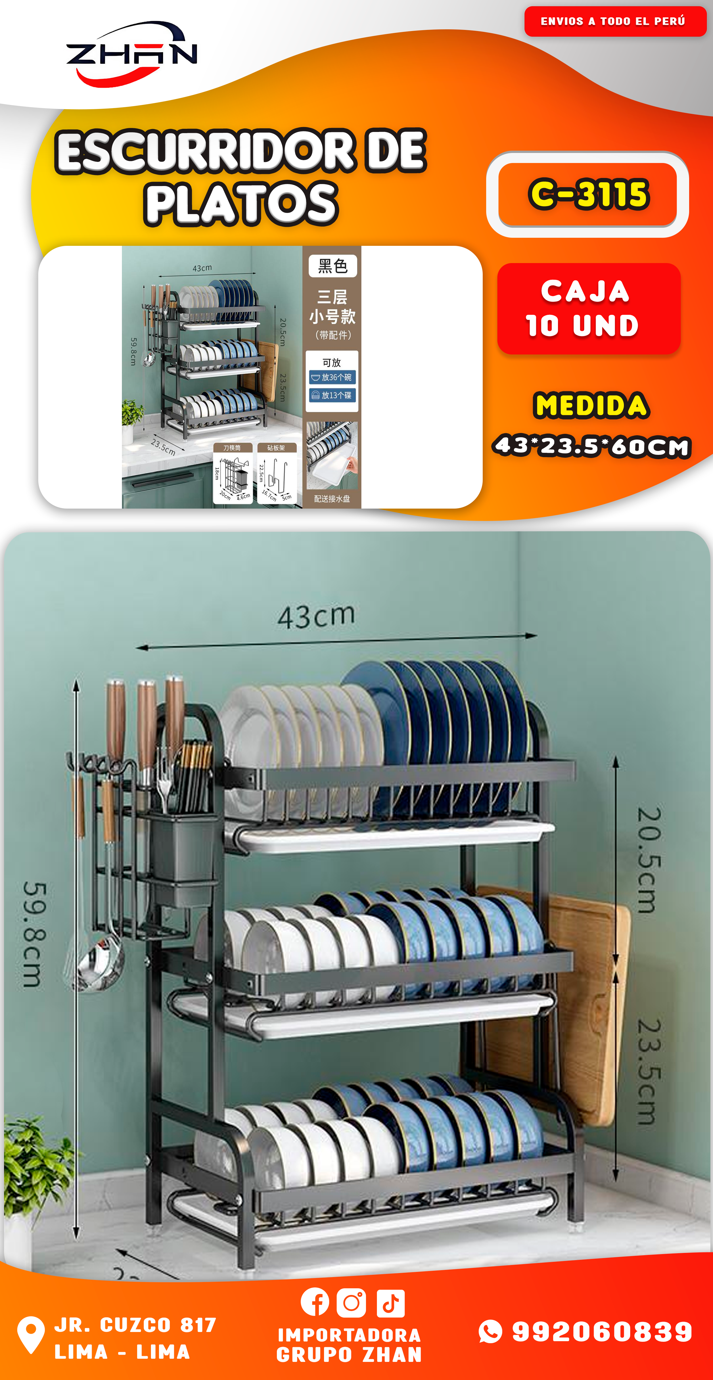 ESCURRIDOR DE PLATOS