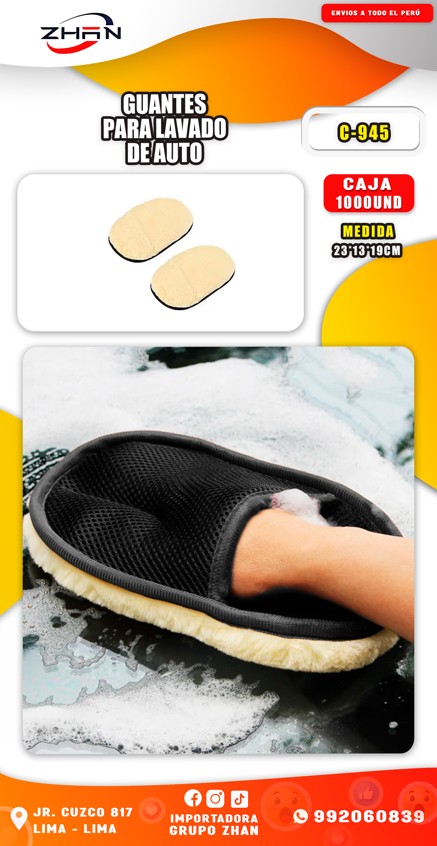 GUANTES PARA LAVADO DE AUTO