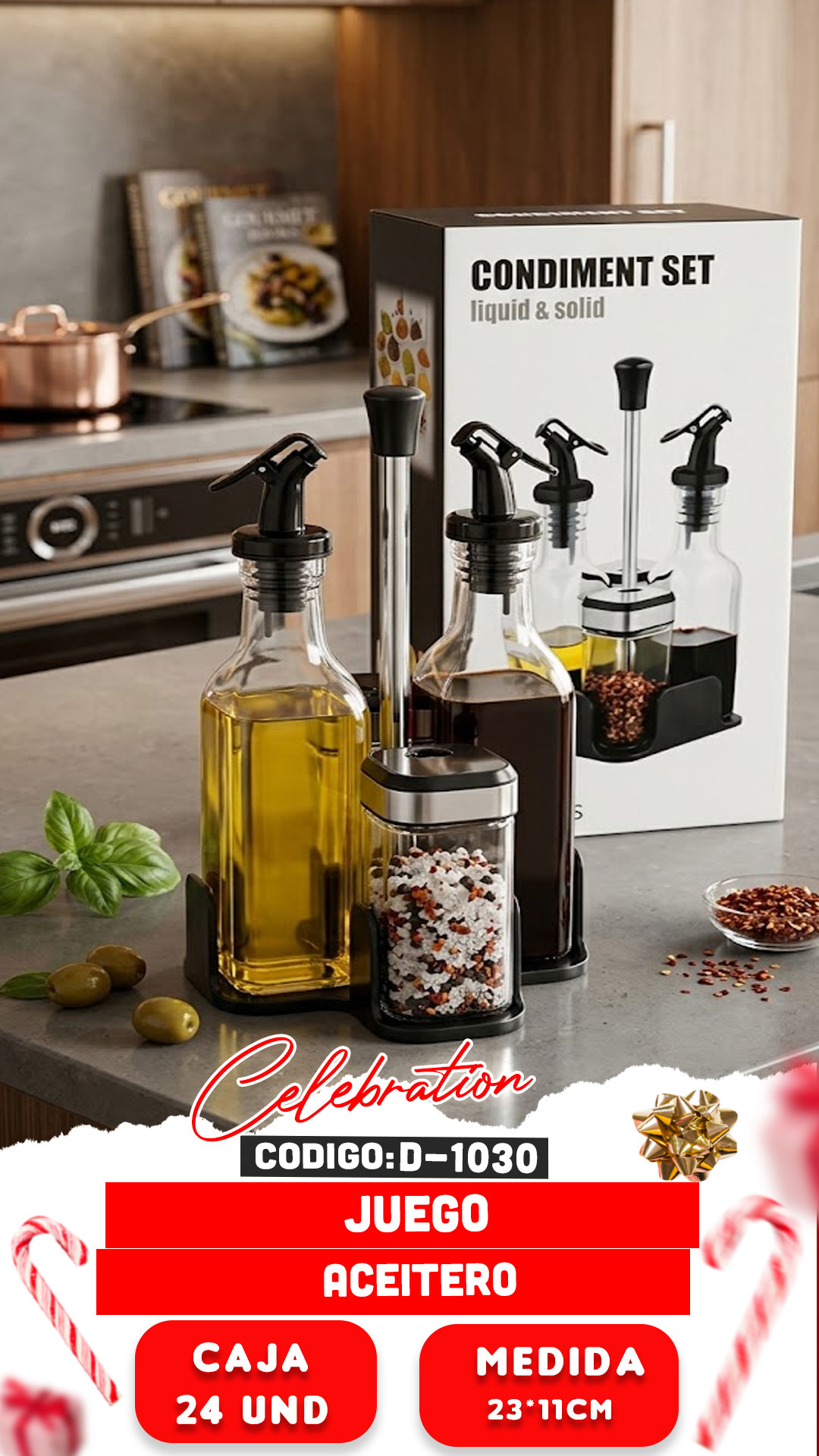 Juego de jarras de aceite