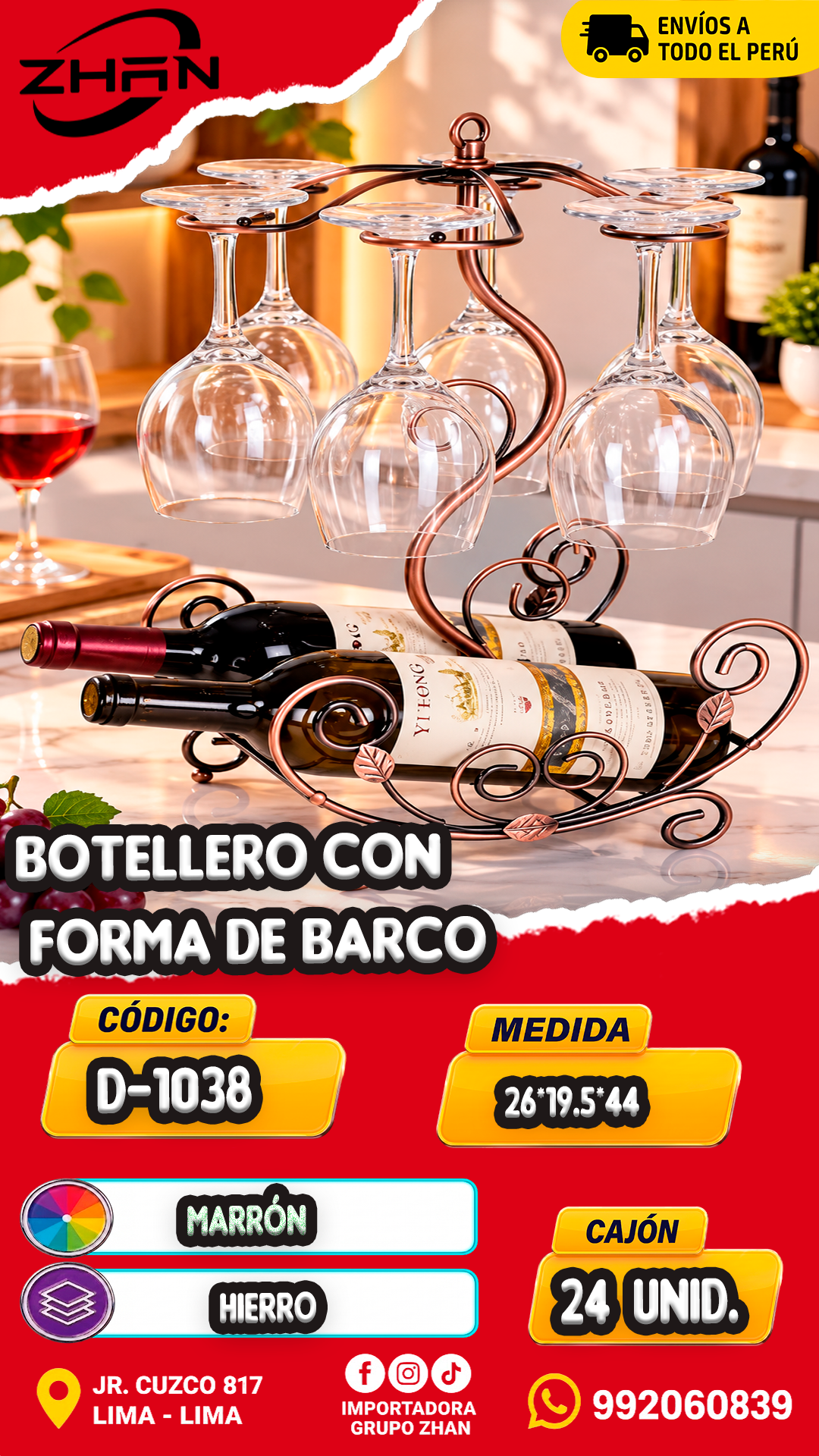 COLGADOR DE COPAS