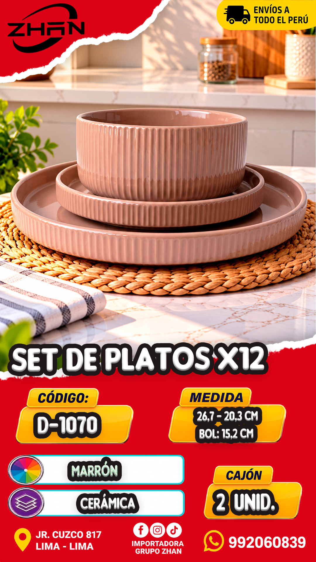 SET DE PLATOS