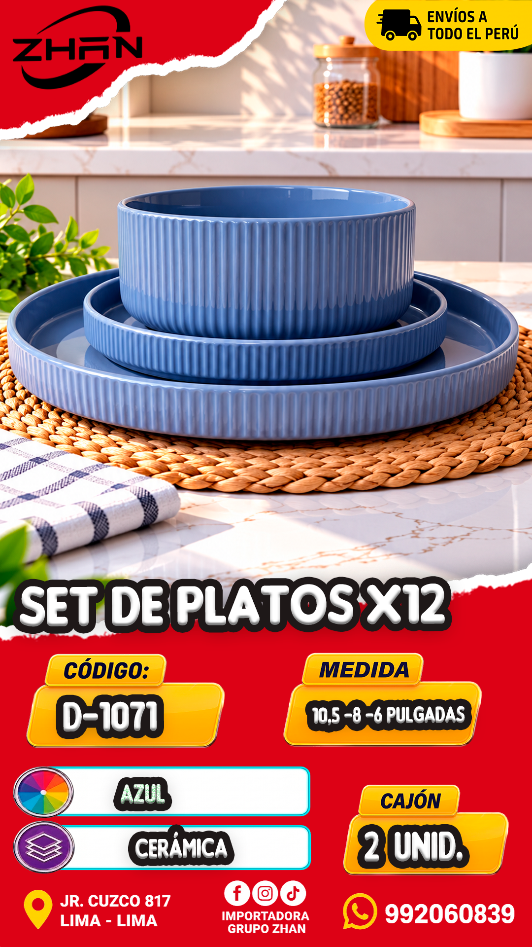 SET DE PLATOS