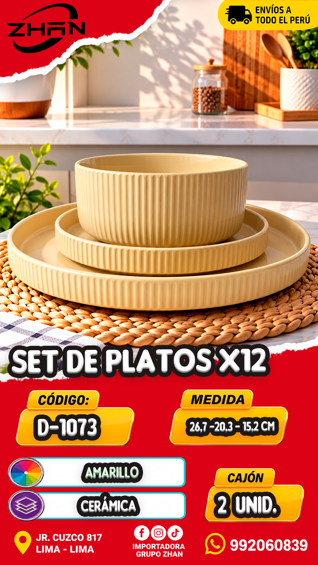 SET DE PLATOS