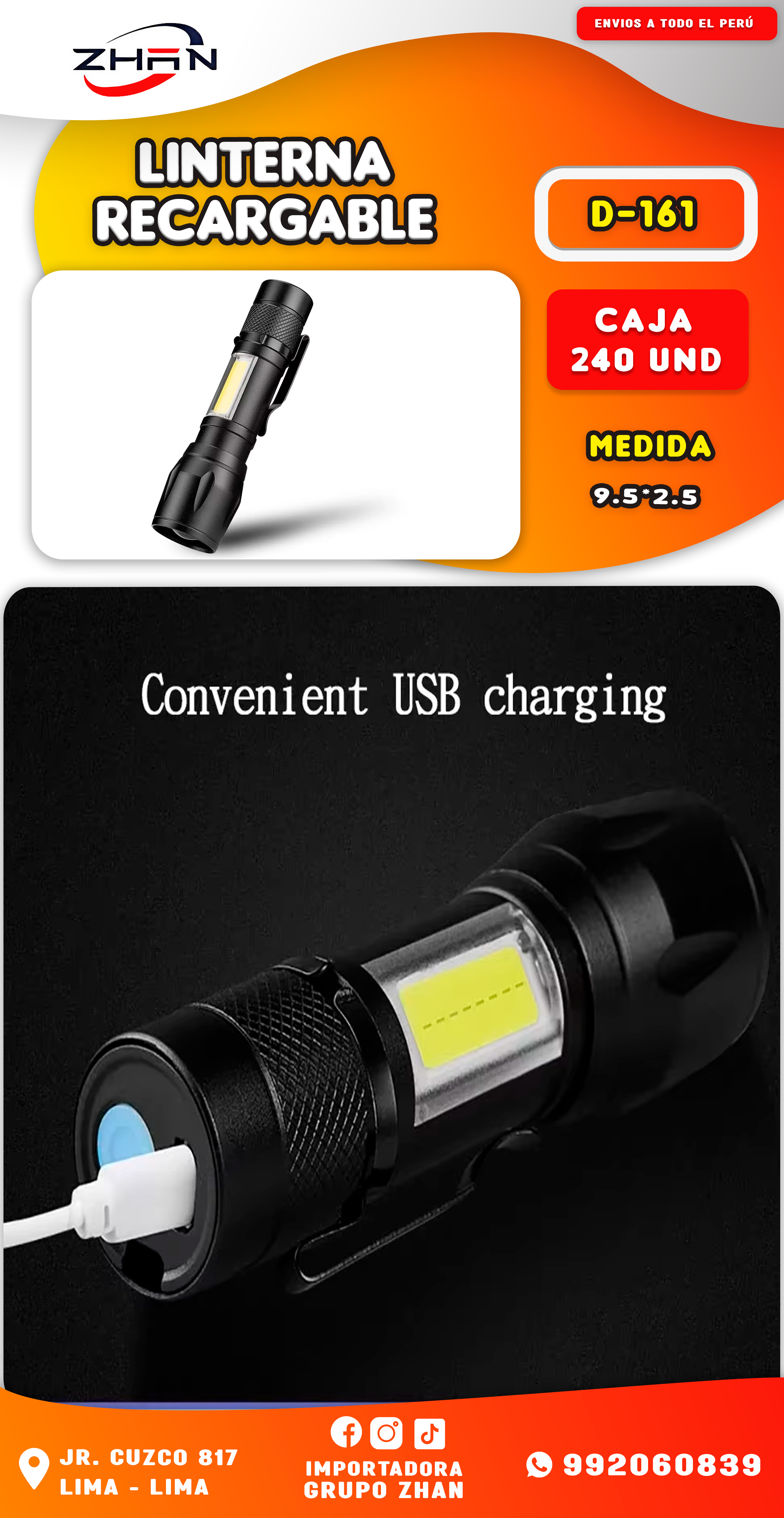 LINTERNA RECARGABLE
