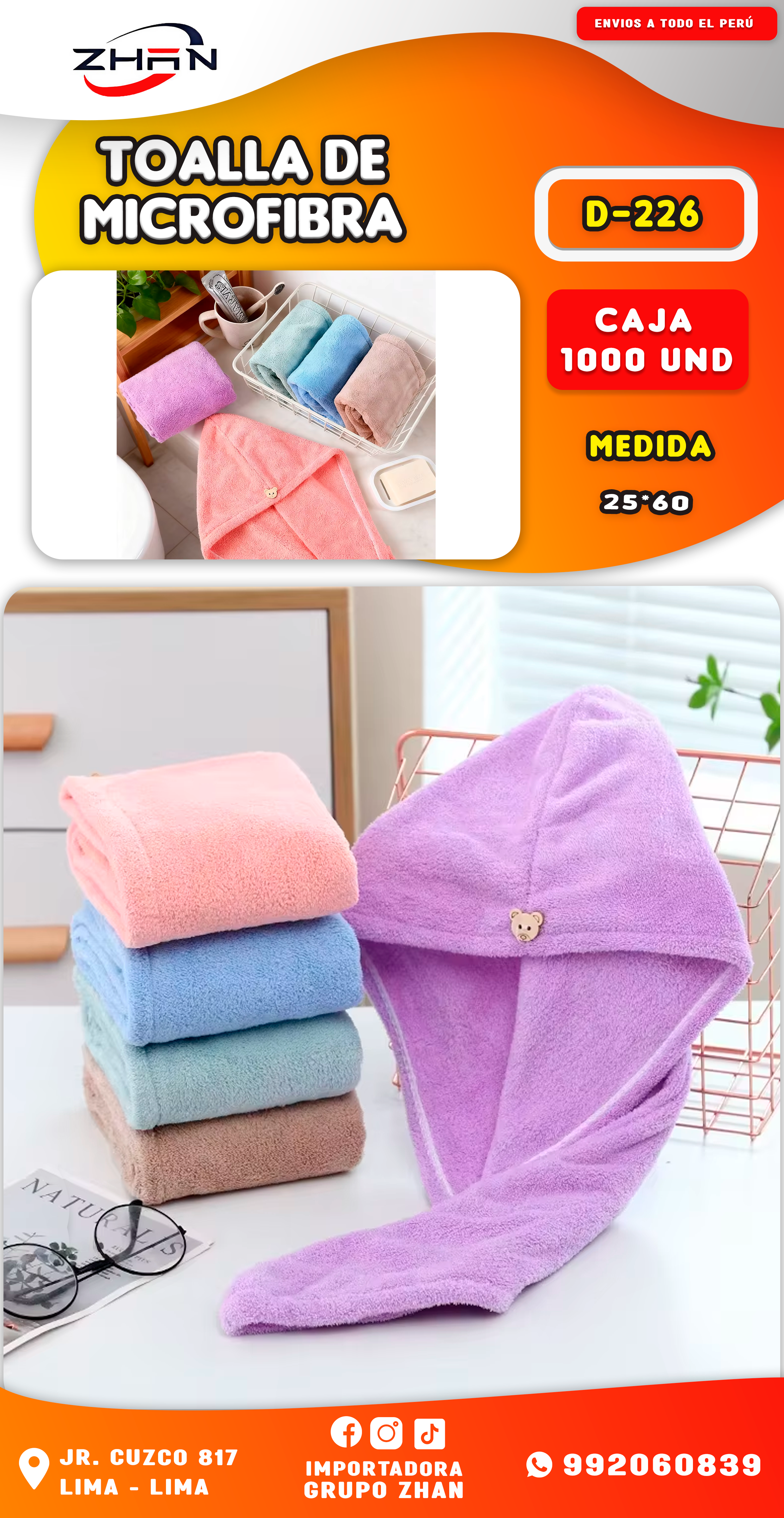 TOALLA DE MICROFIBRA