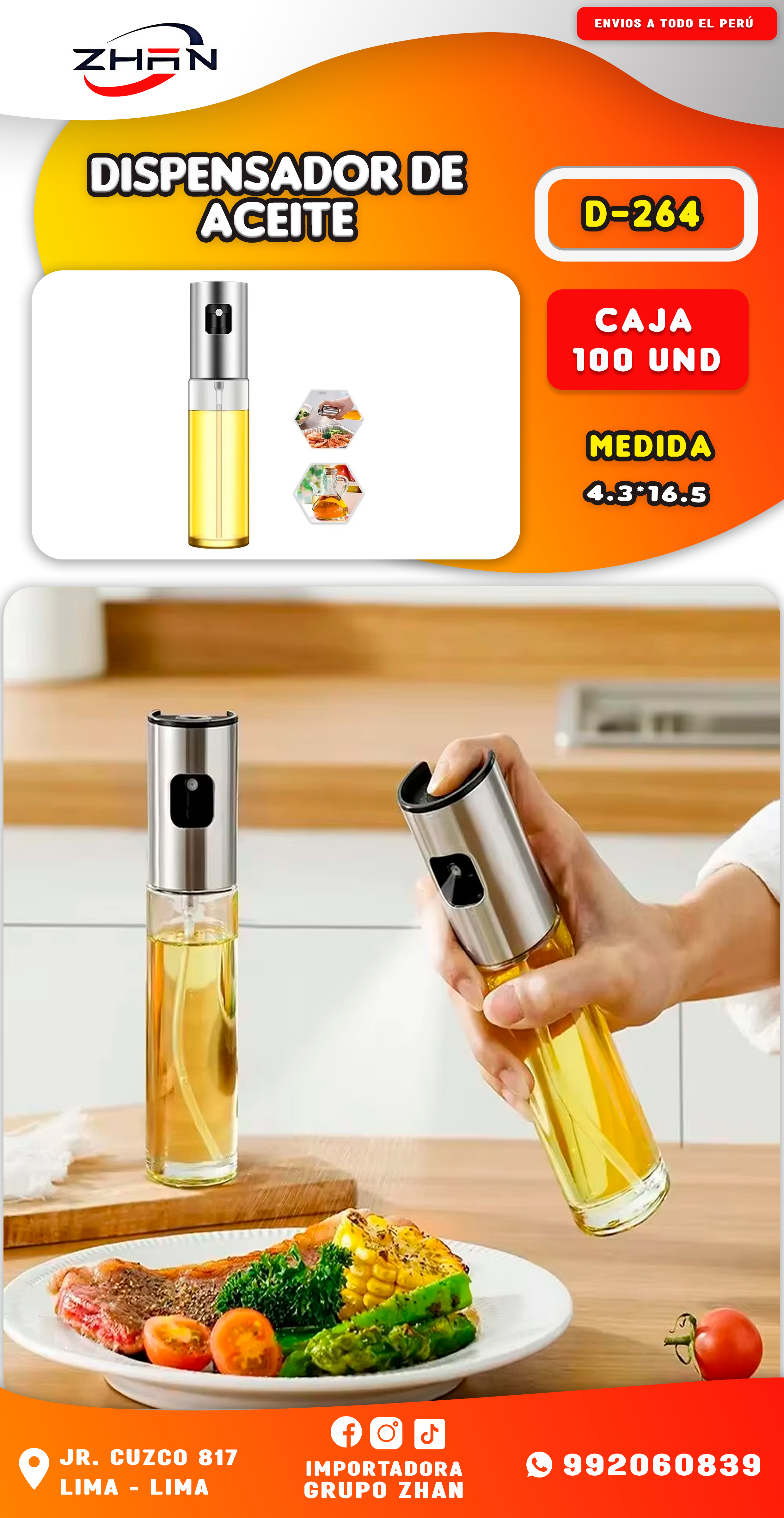 DISPENSADOR DE ACEITE