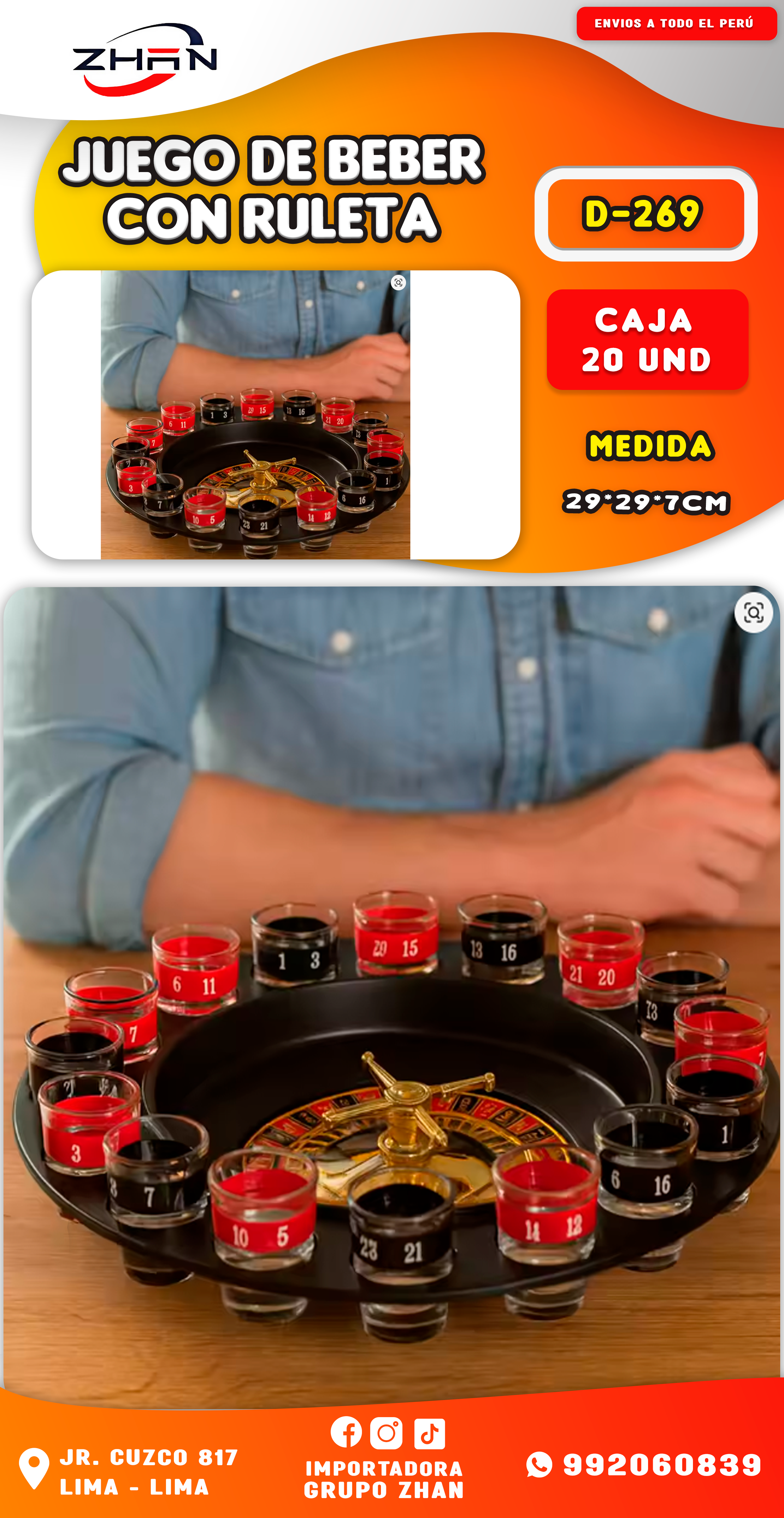 JUEGO DE BEBER CON RULETA