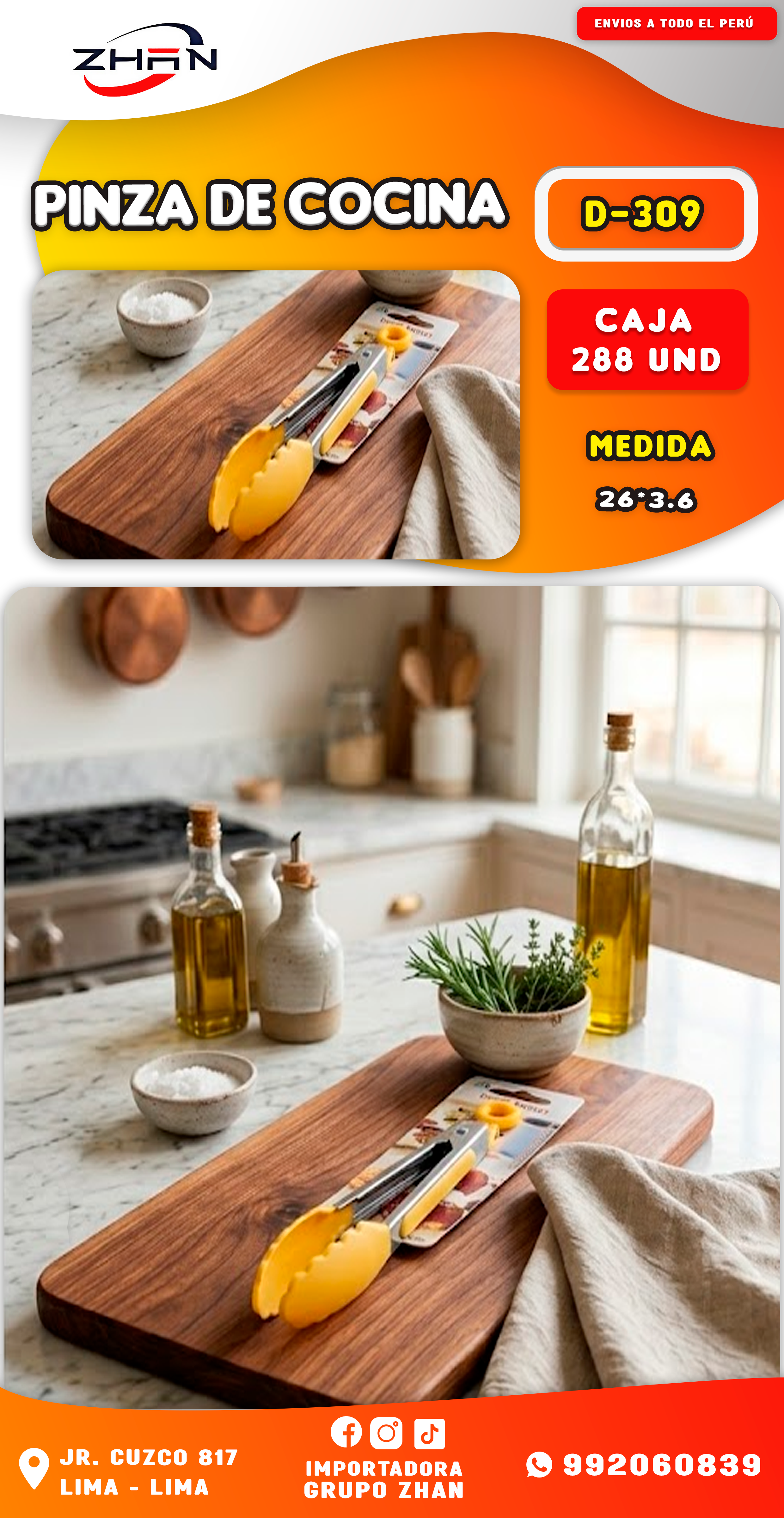 PINZA DE COCINA