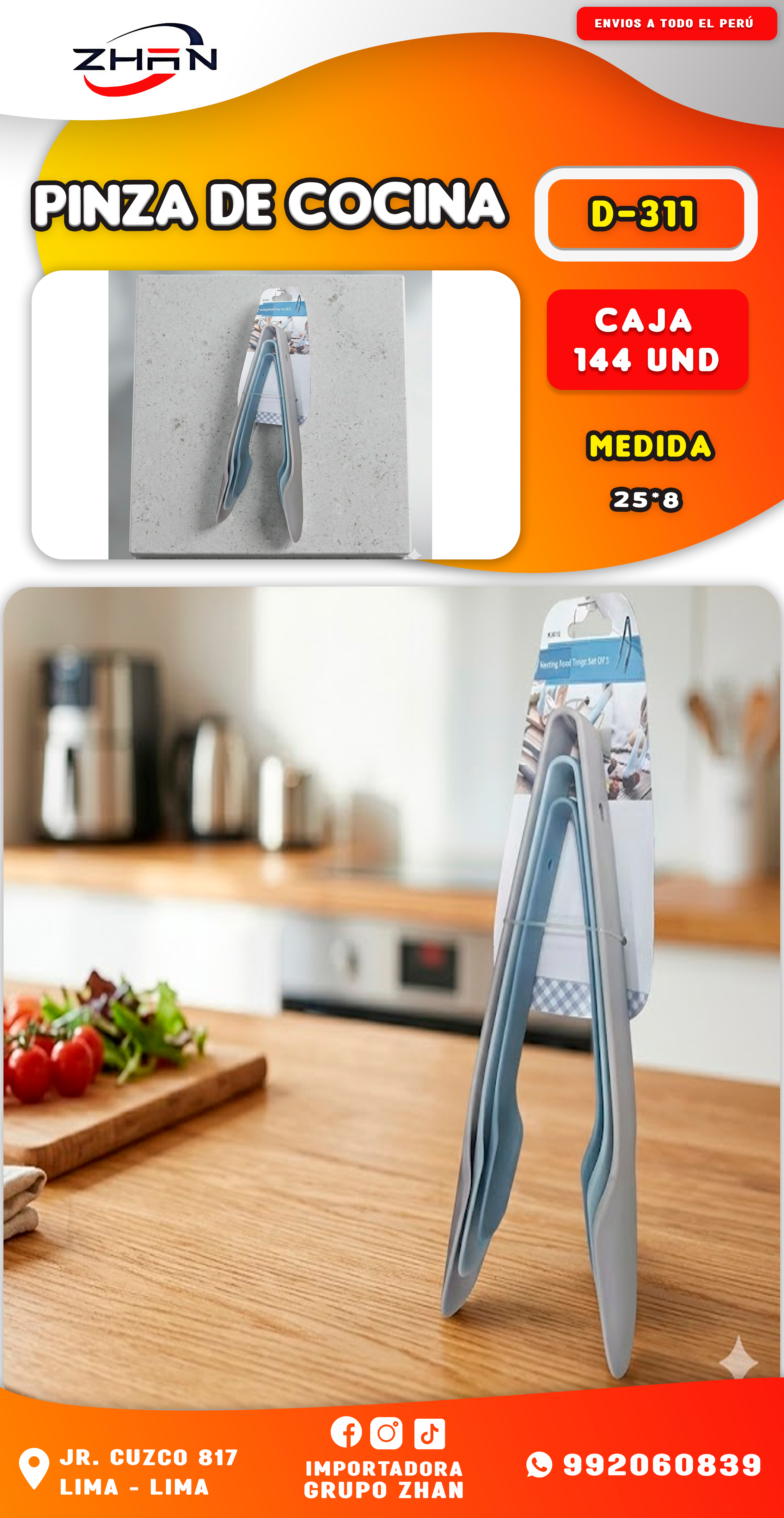 PINZA DE COCINA