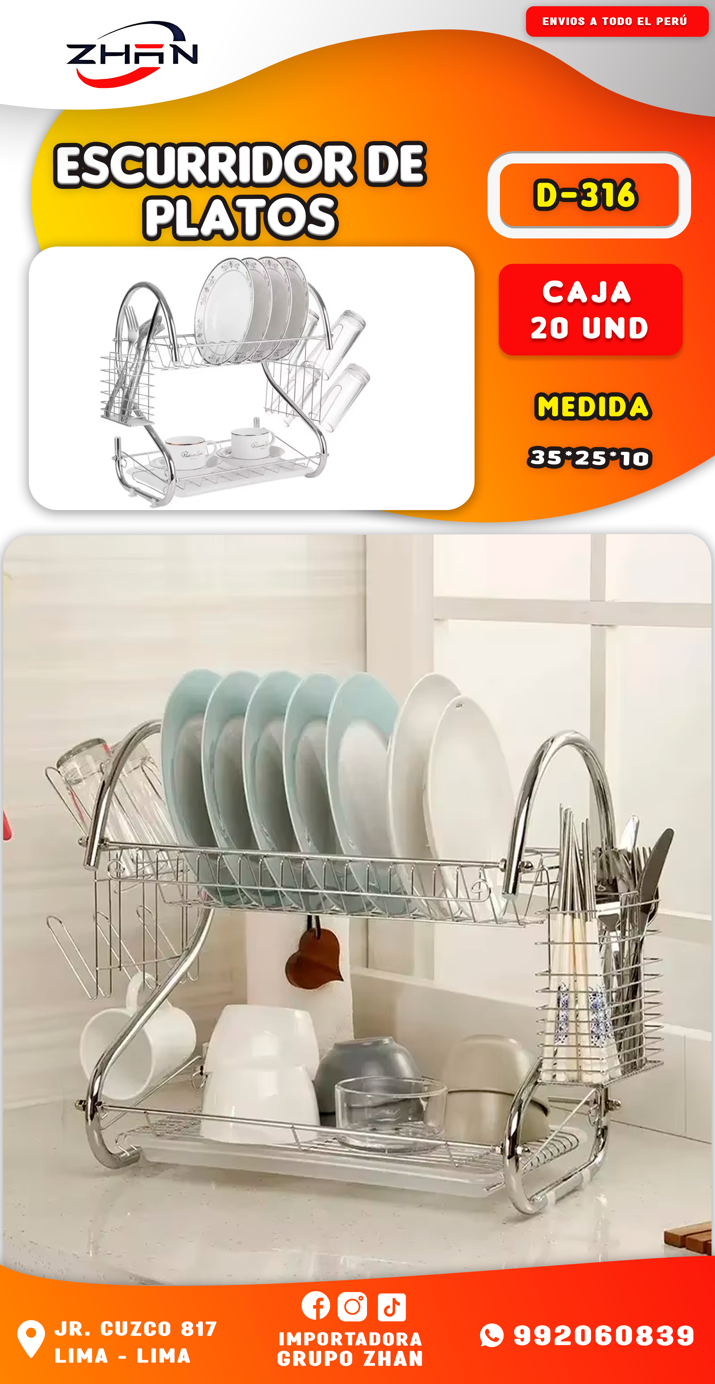 ESCURRIDOR DE PLATOS