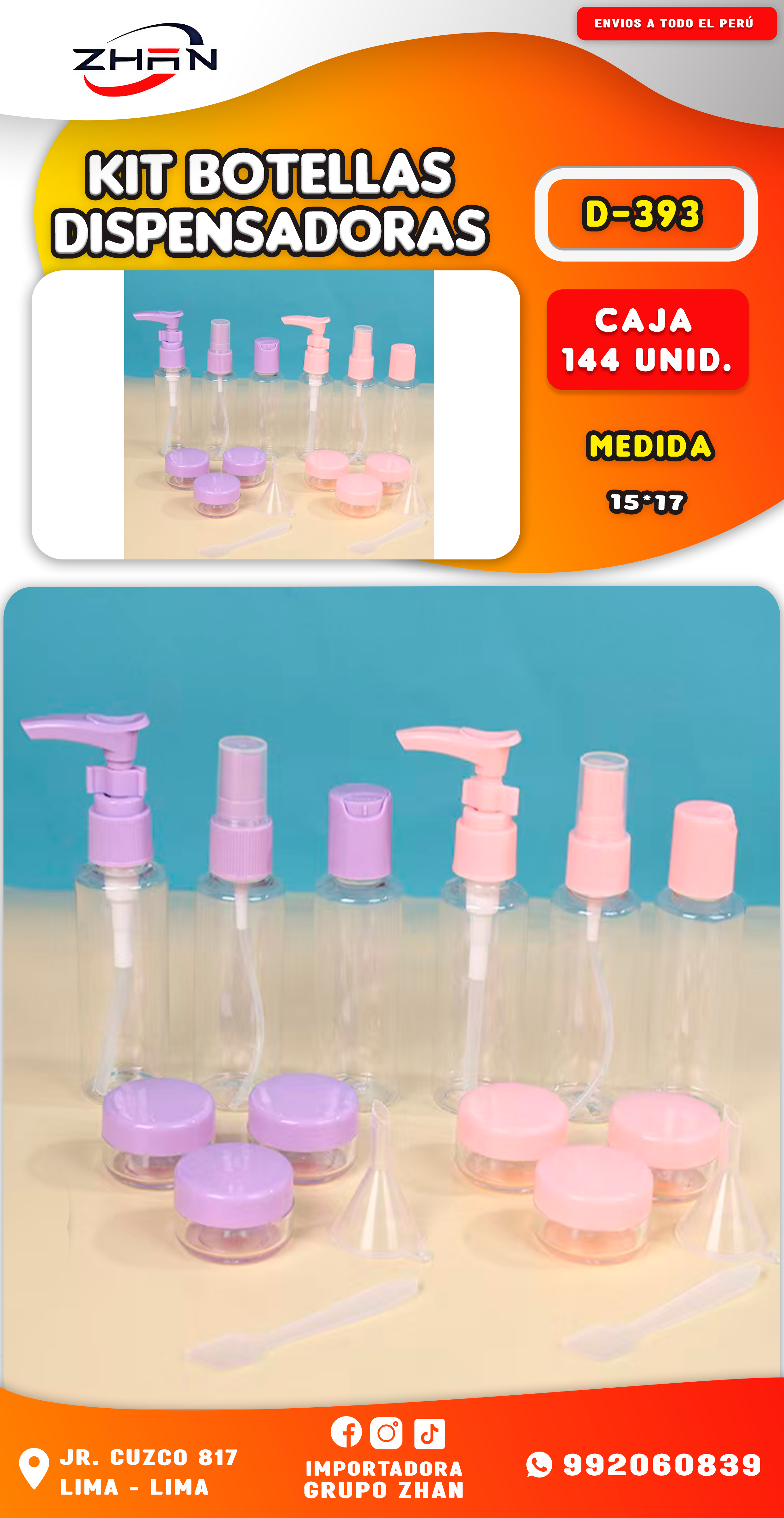 KIT BOTELLAS DISPENSADOR