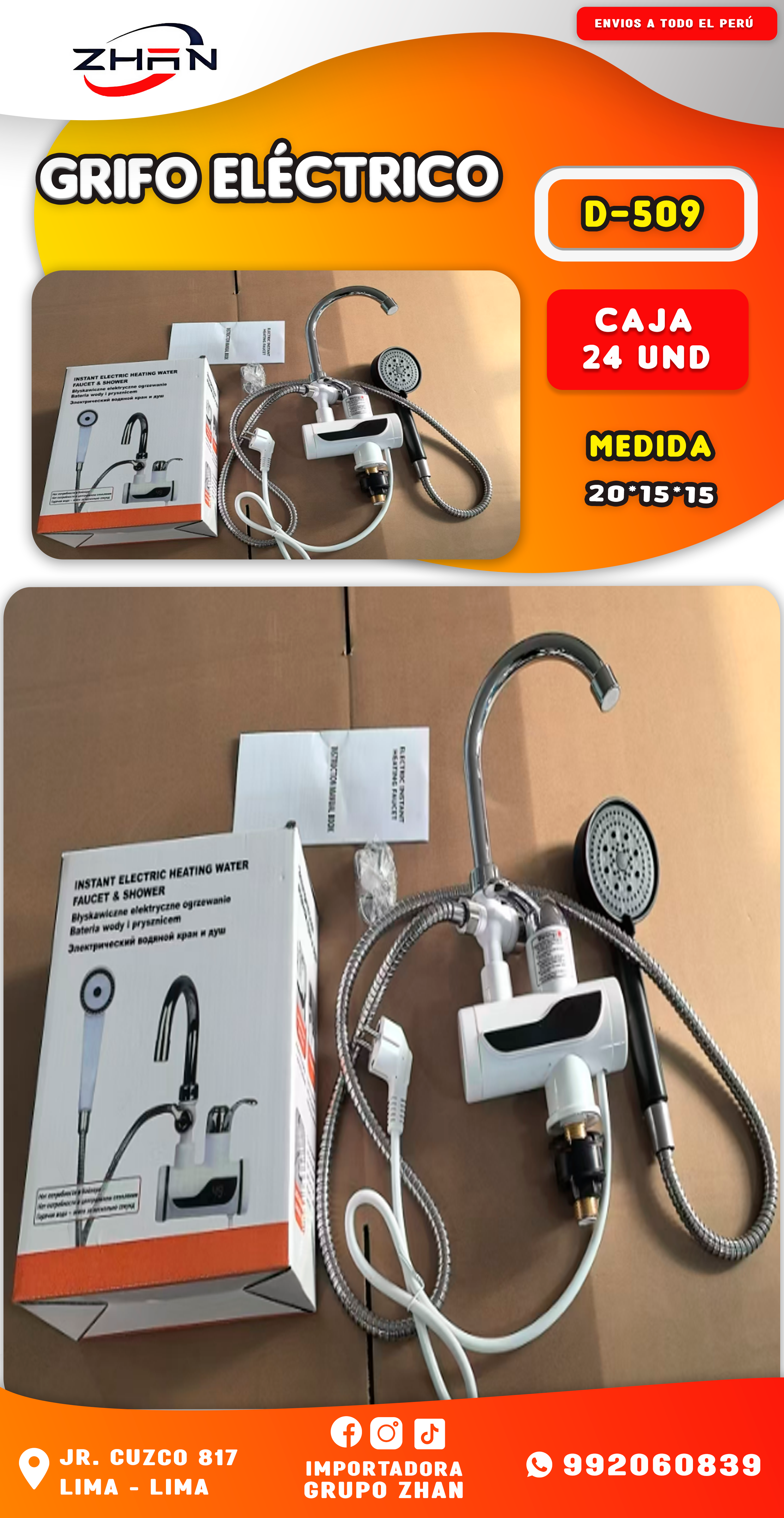 GRIFO ELÉCTRICO INSTANTÁNEO