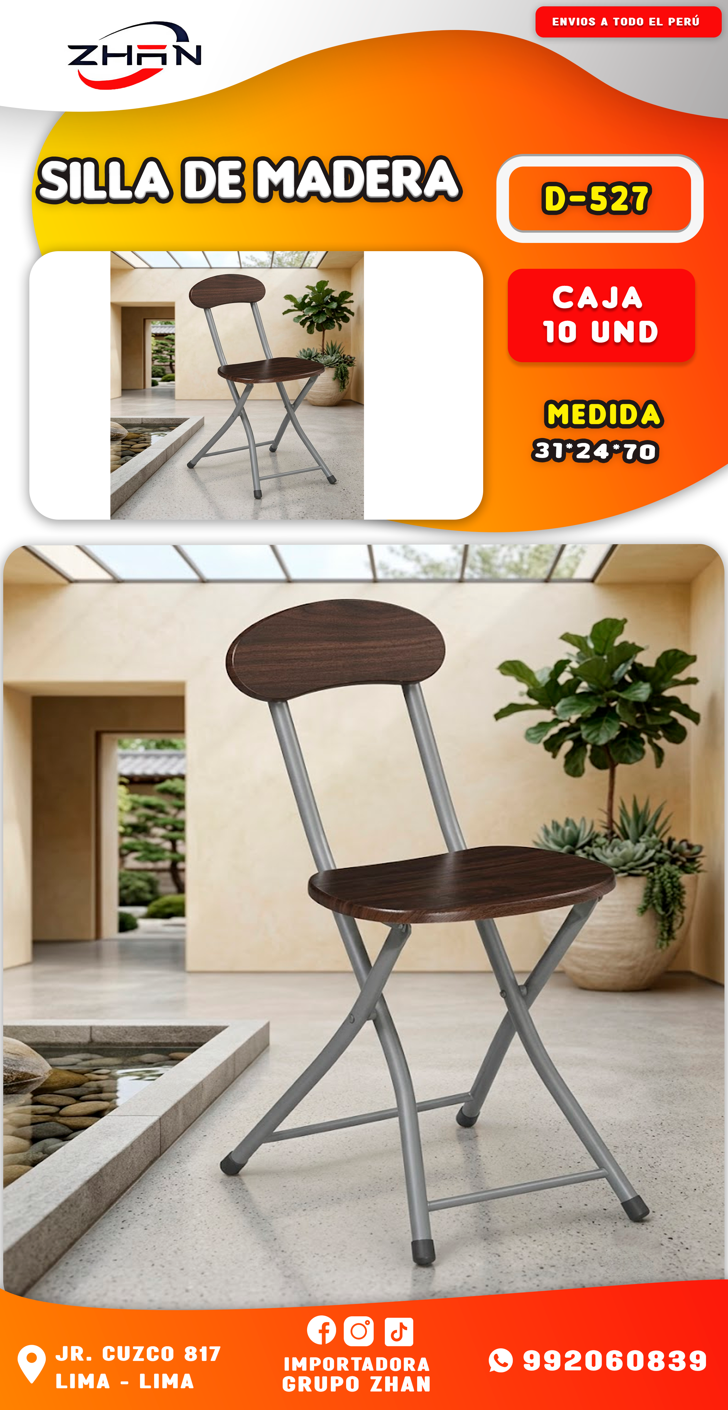 SILLA DE MADERA