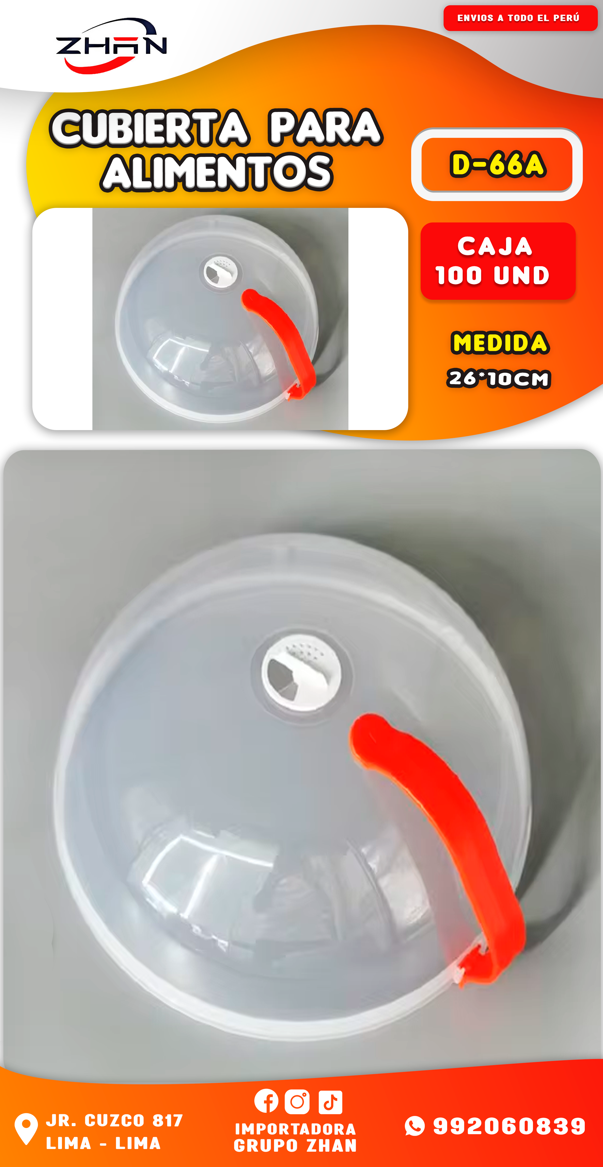 CUBIERTA DE ALIMENTOS