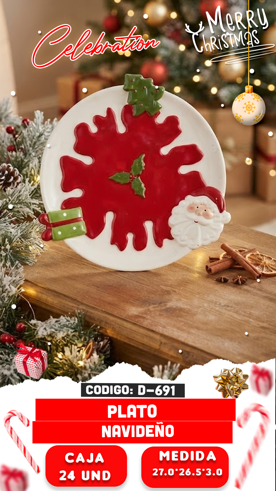 plato navideño