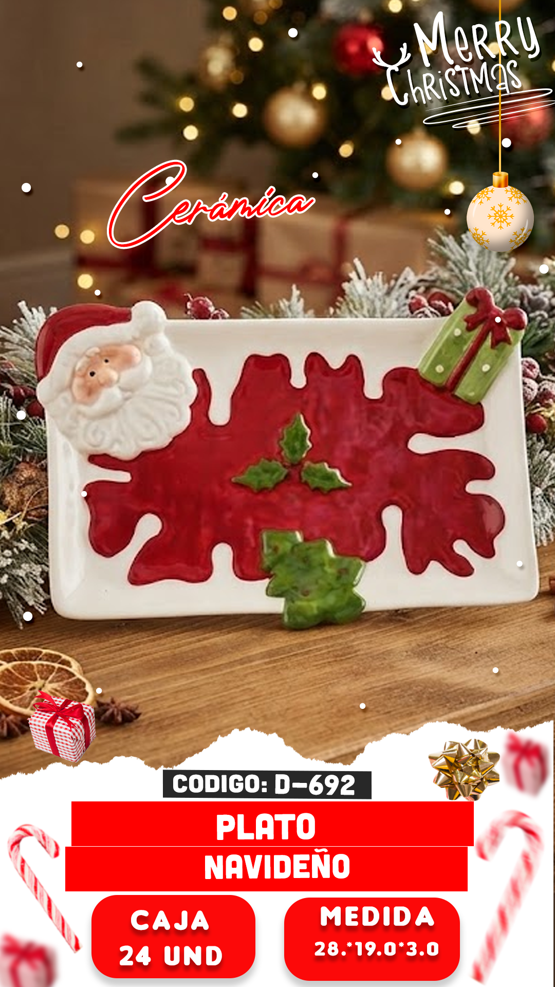 plato navideño