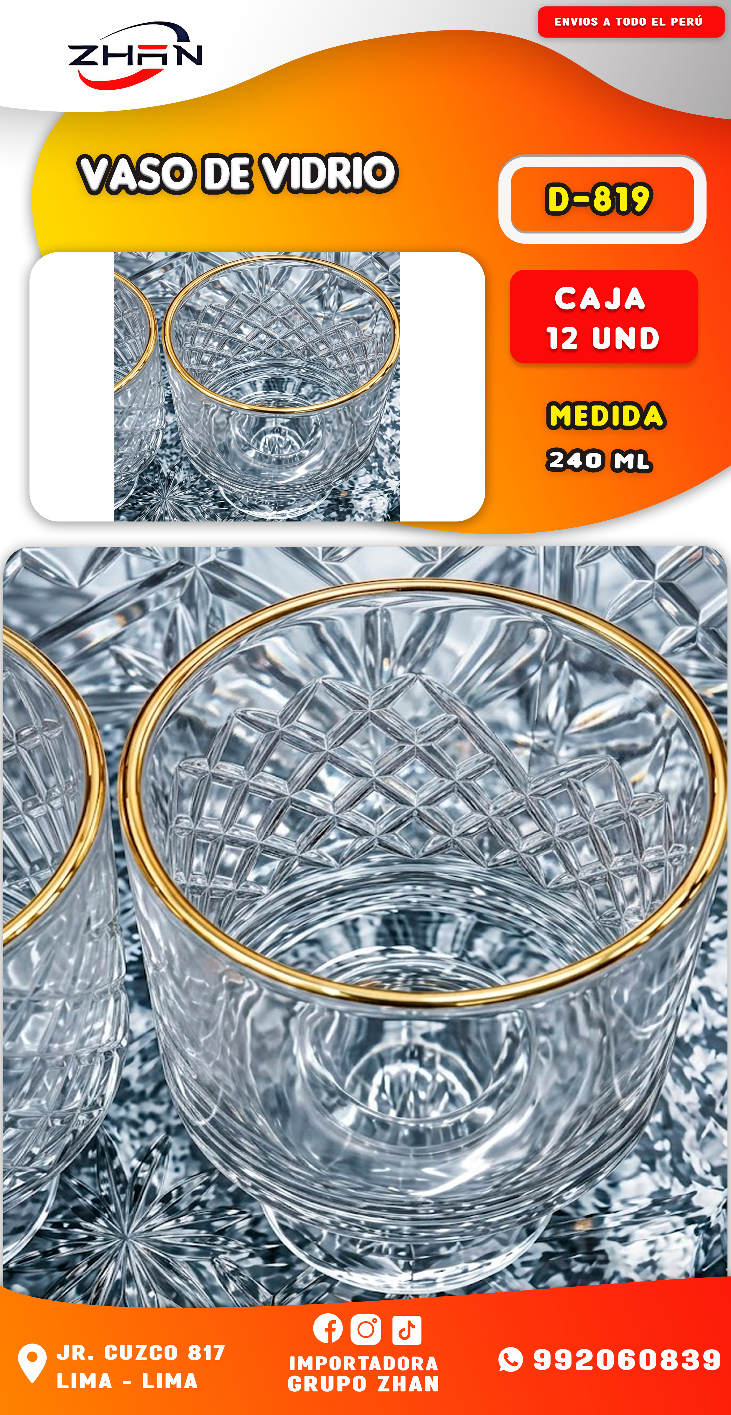 VASO DE VIDRIO