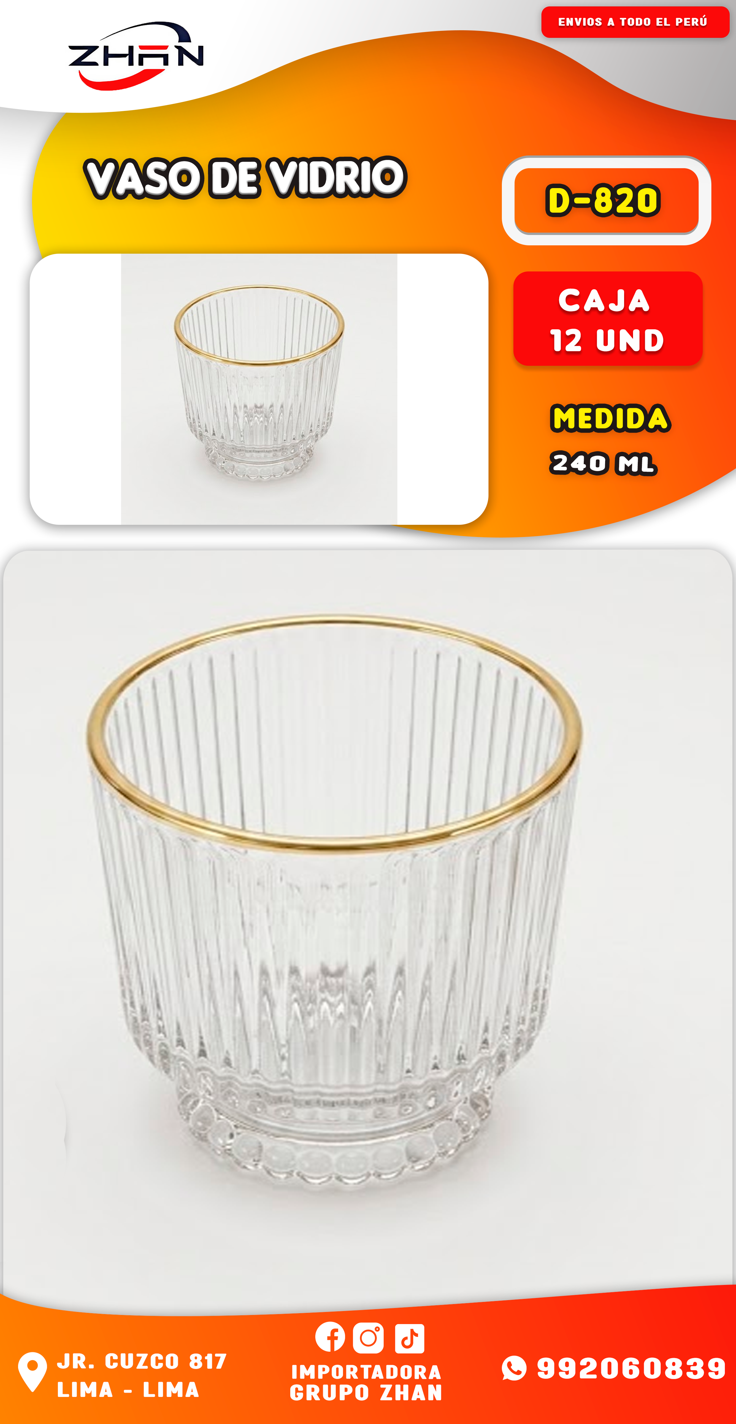 VASO DE VIDRIO