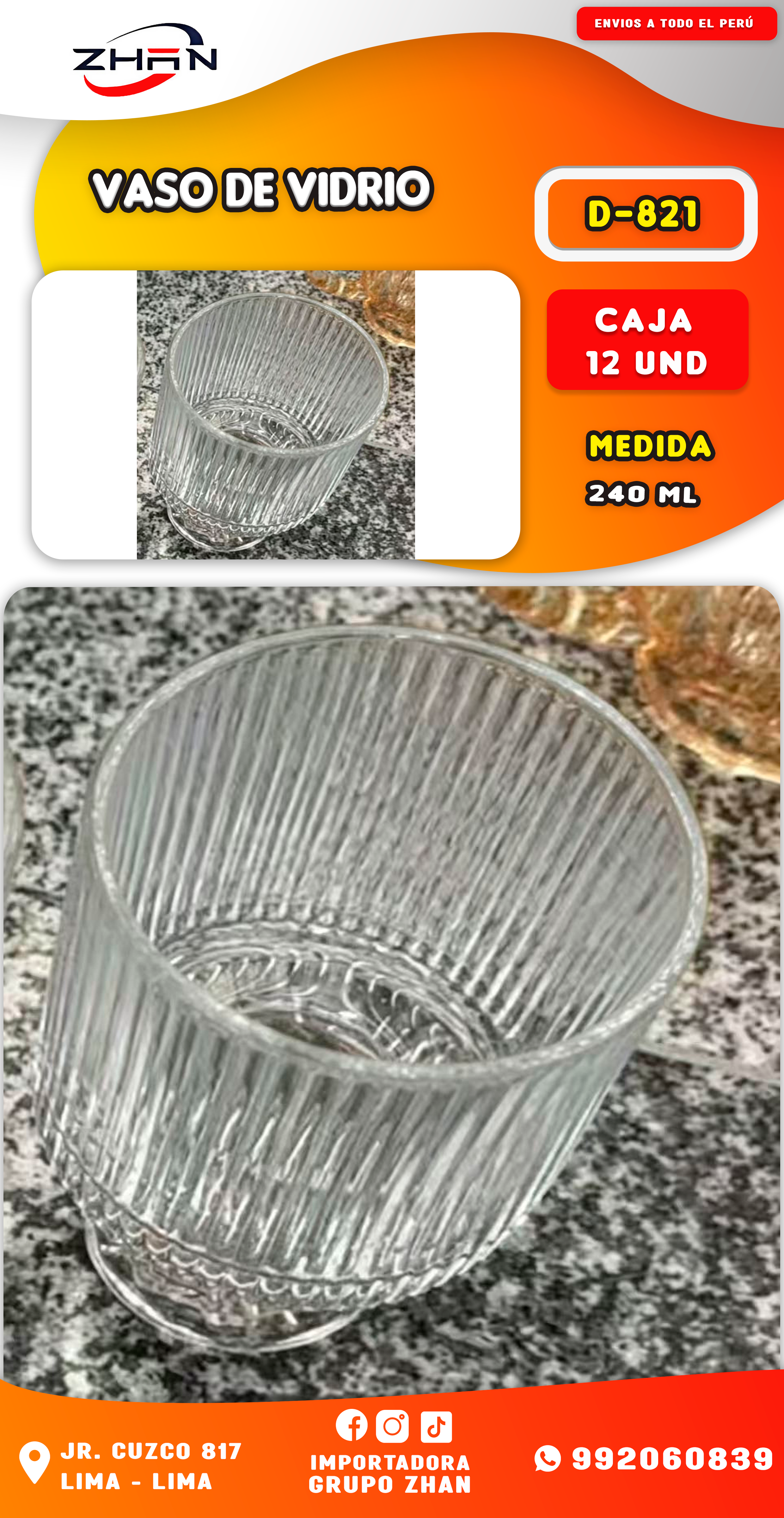 VASO DE VIDRIO