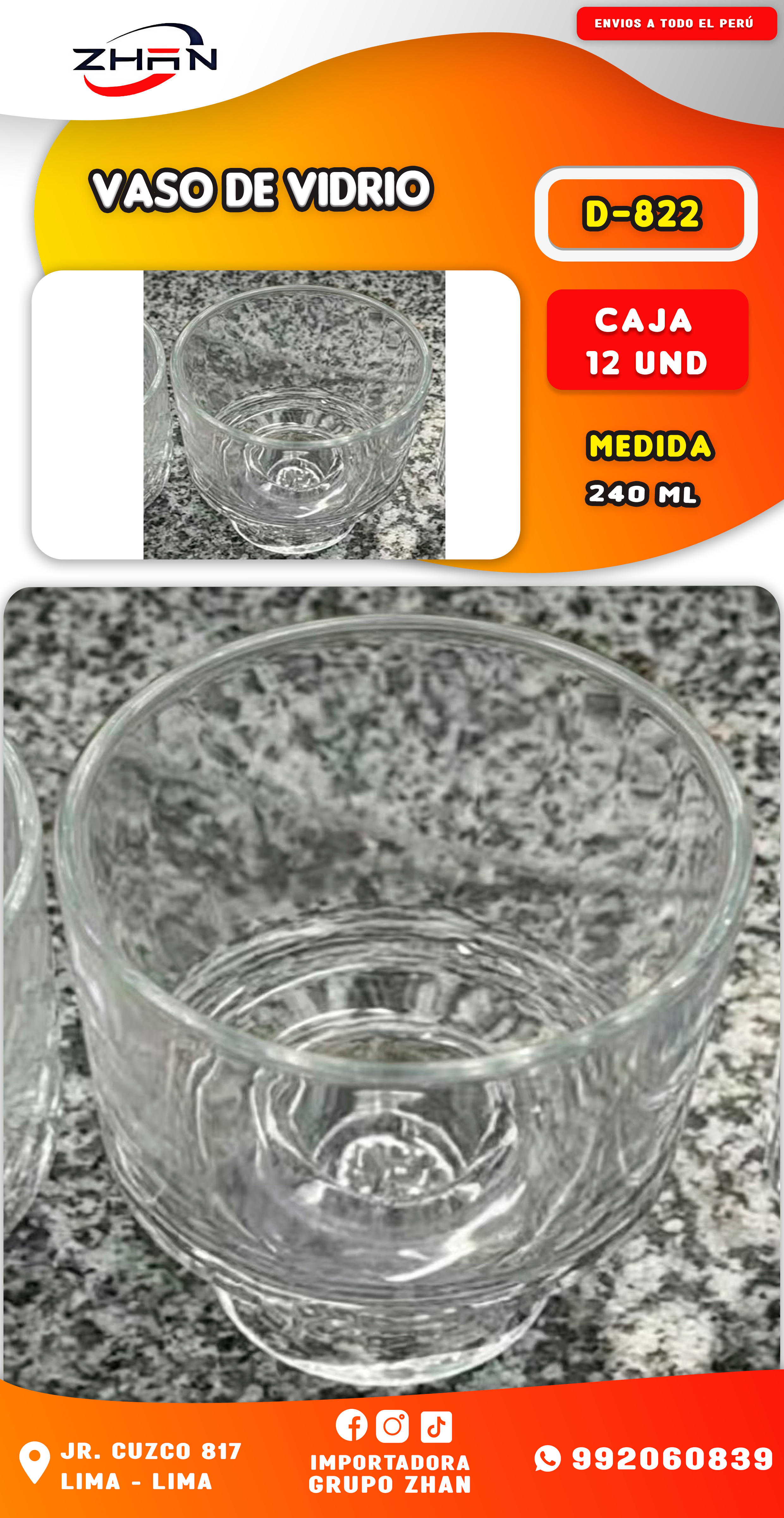 VASO DE VIDRIO