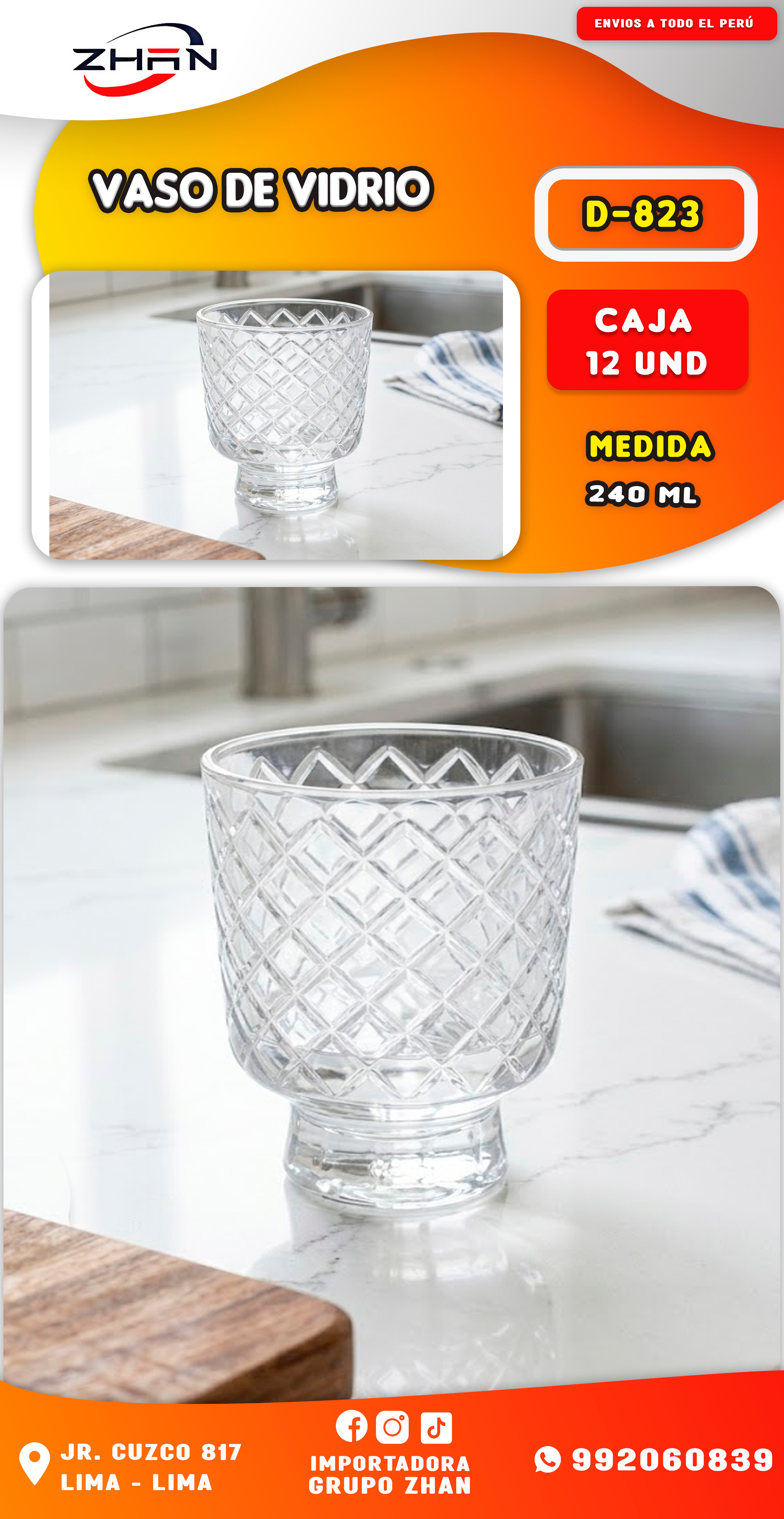 VASO DE VIDRIO