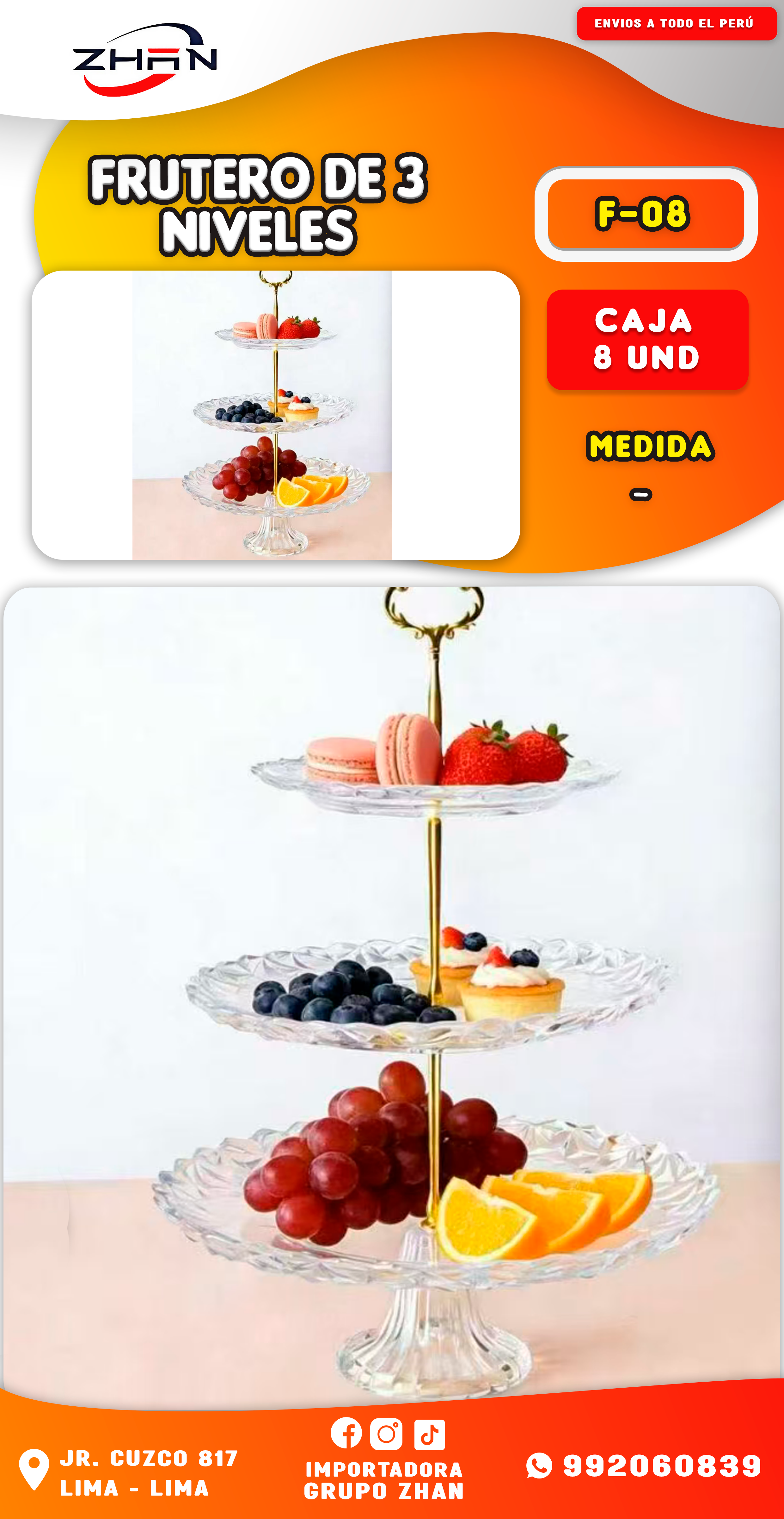 FRUTERO DE 3 NIVELES