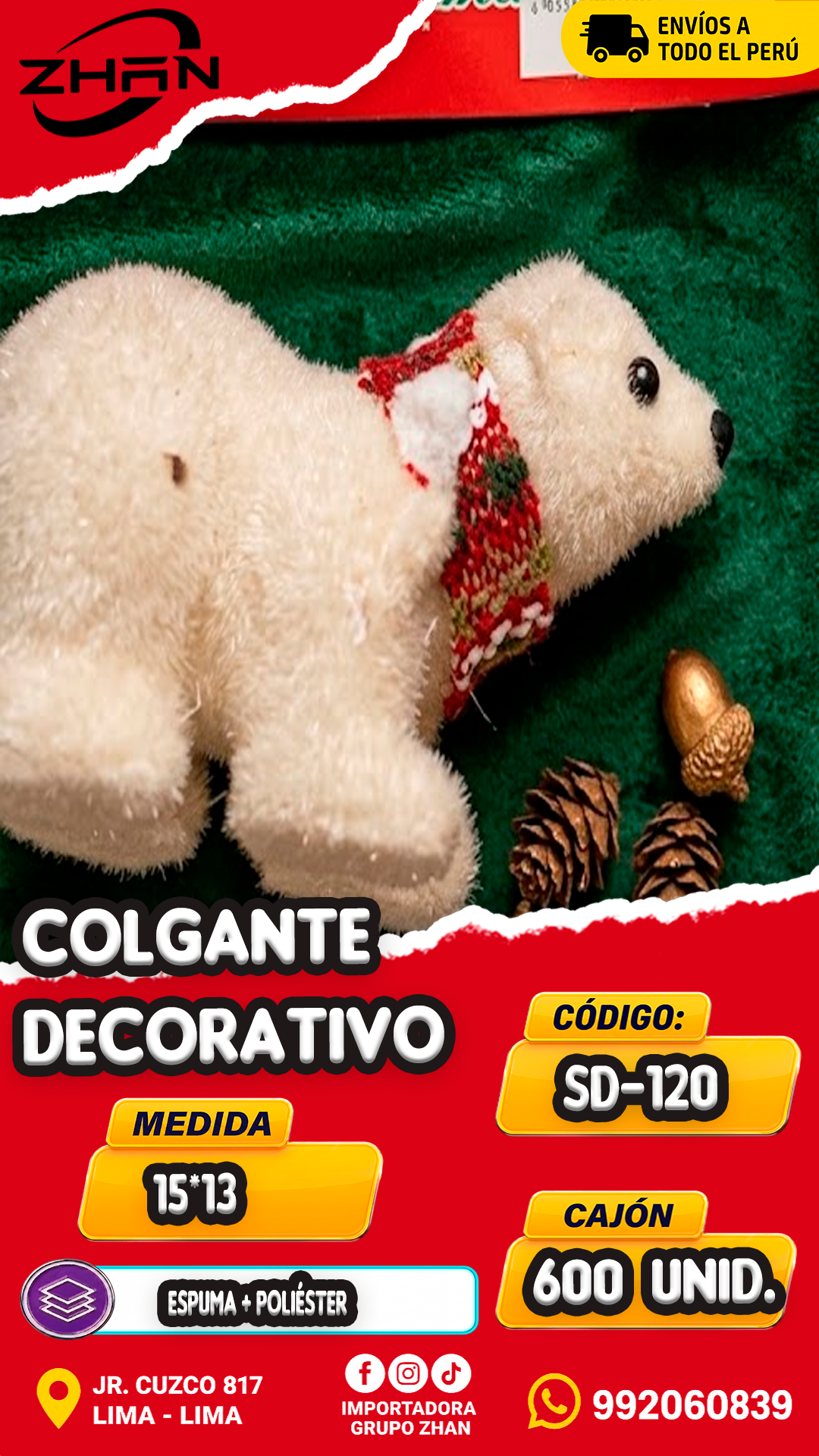 COLGANTE DECORATIVO CON FORMA DE ANIMAL