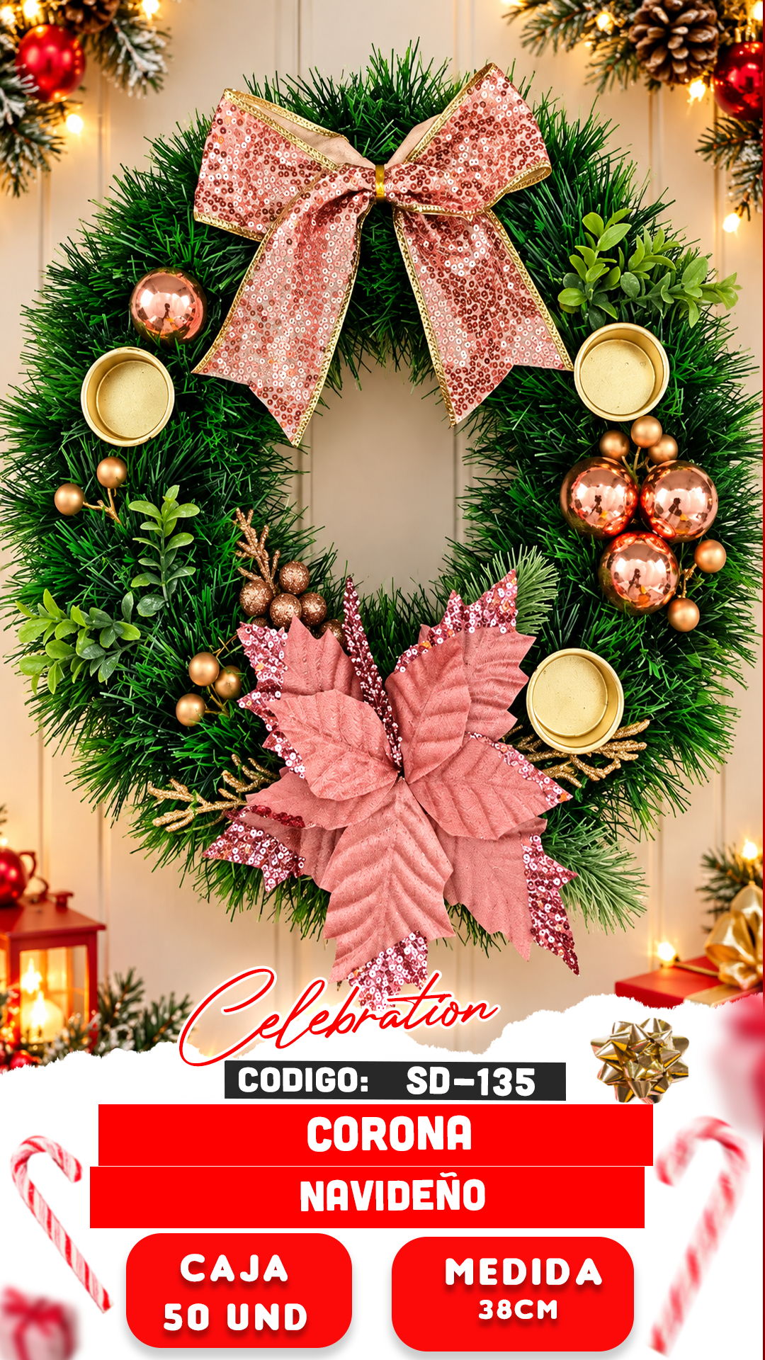 Corona navideño