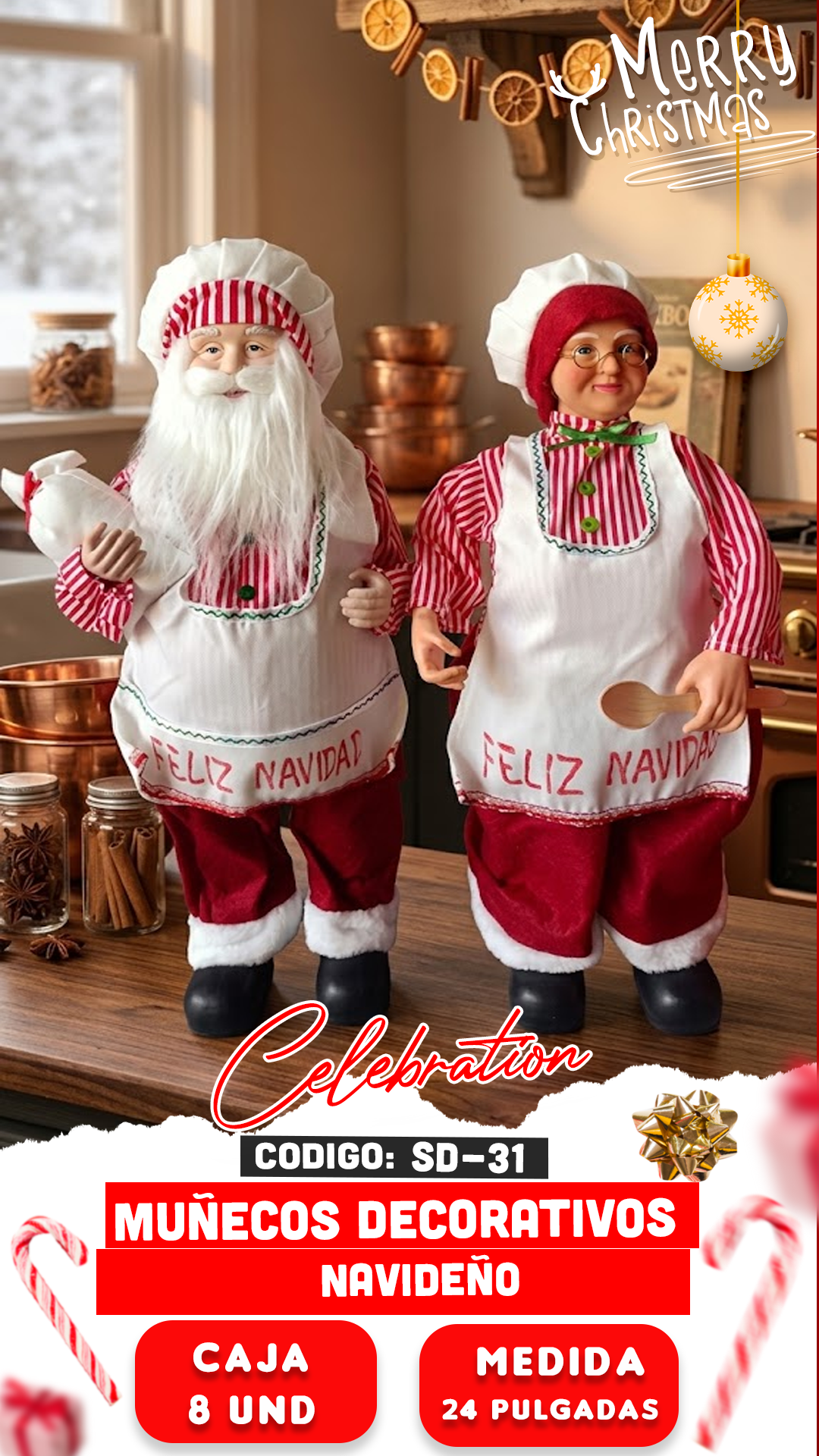 MUÑECOS DECORATIVOS DE CHEF (PAREJA)