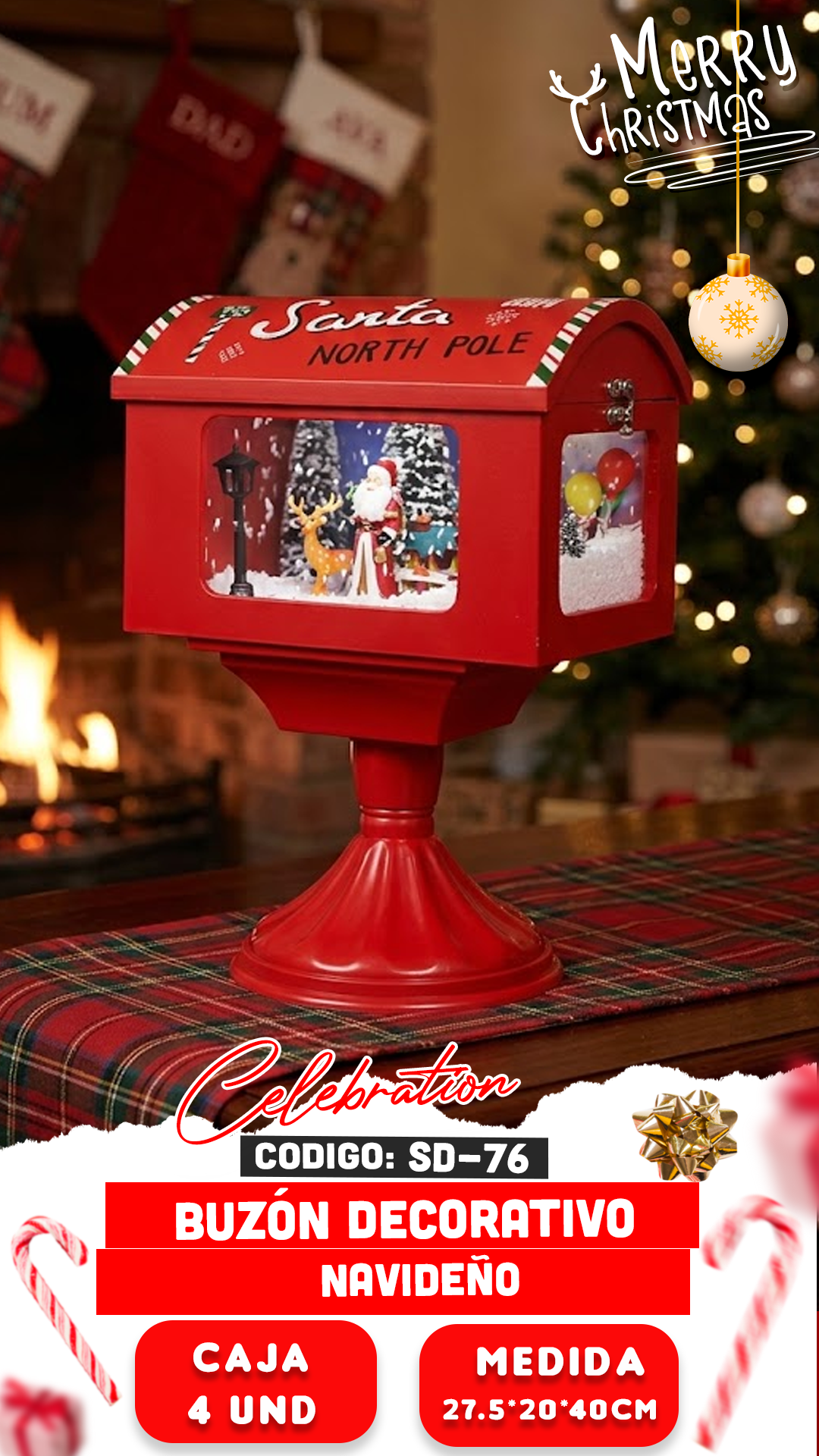 BUZÓN DECORATIVO NAVIDEÑO